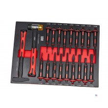HBM 274 Piece XL Premium Filled Tool Trolley With Door and Carbon Inlays