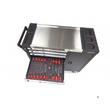 HBM 274 Piece XL Premium Filled Tool Trolley With Door and Carbon Inlays