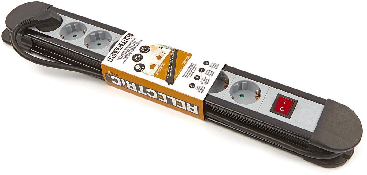 Relectric Stekkerdoos Met 1,5 Meter Kabel 3 x 1,5 mm en Aan / Uit Schakelaar