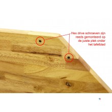 HBM massivtre benkeplate for verkstedutstyr