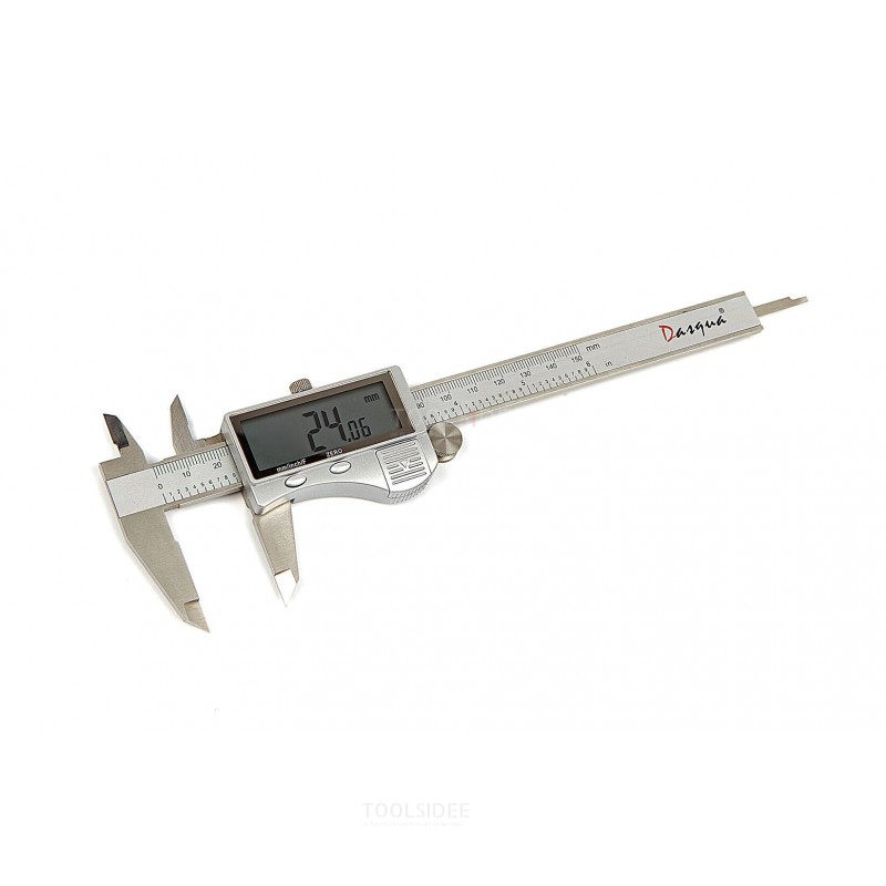 Dasqua professional digital caliper with extra large screen and metal housing