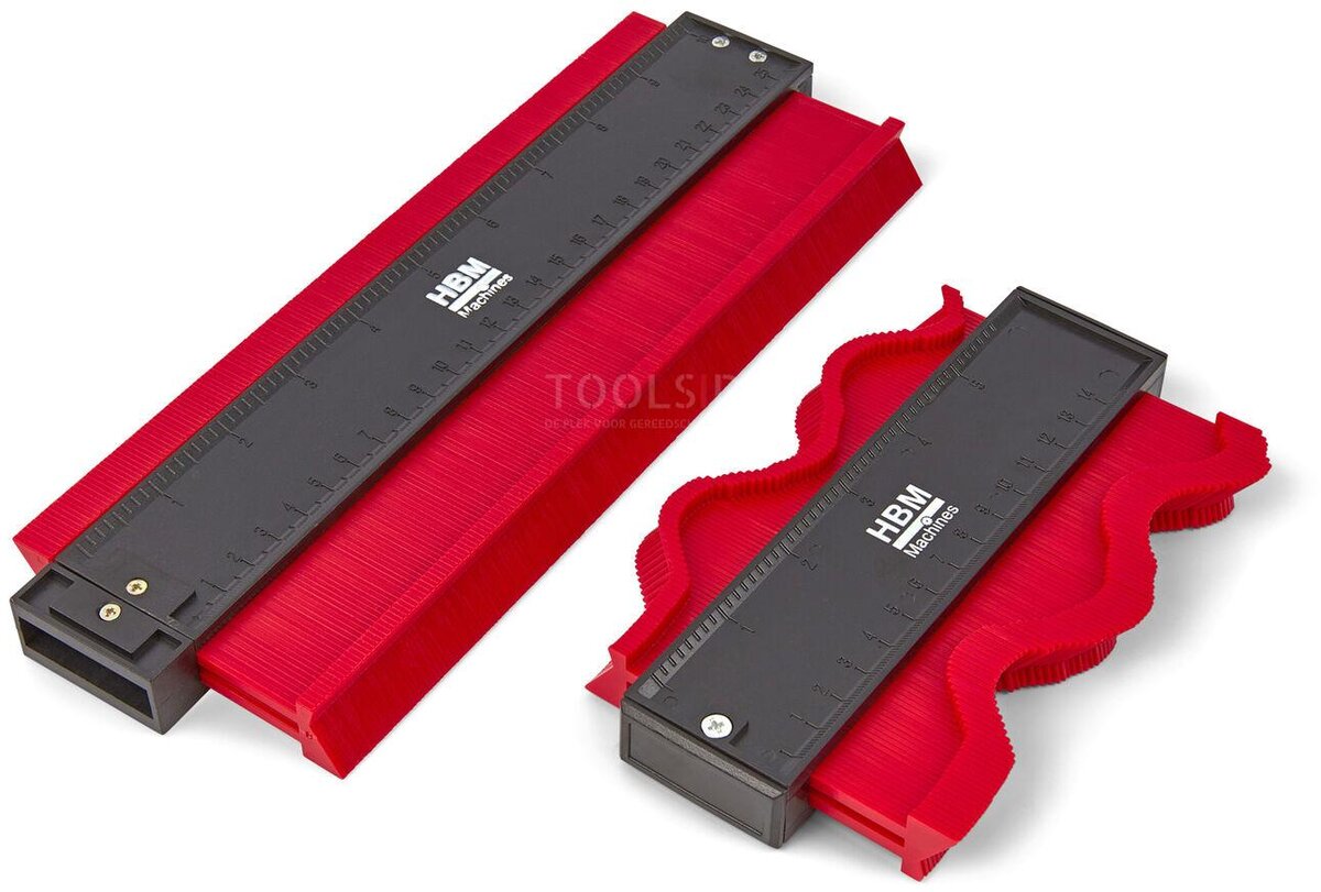 Professionelle, magnetische Profilschablone von HBM (285 x 100 x 20 mm)