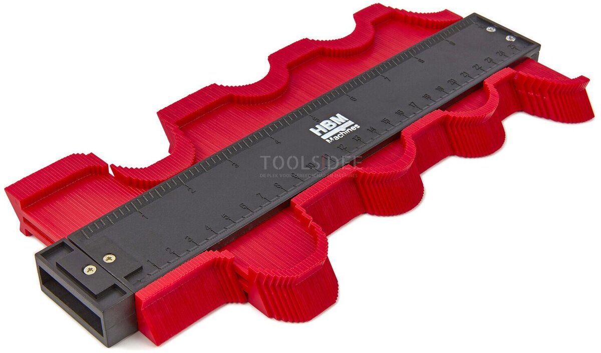 Professionelle, magnetische Profilschablone von HBM (285 x 100 x 20 mm)