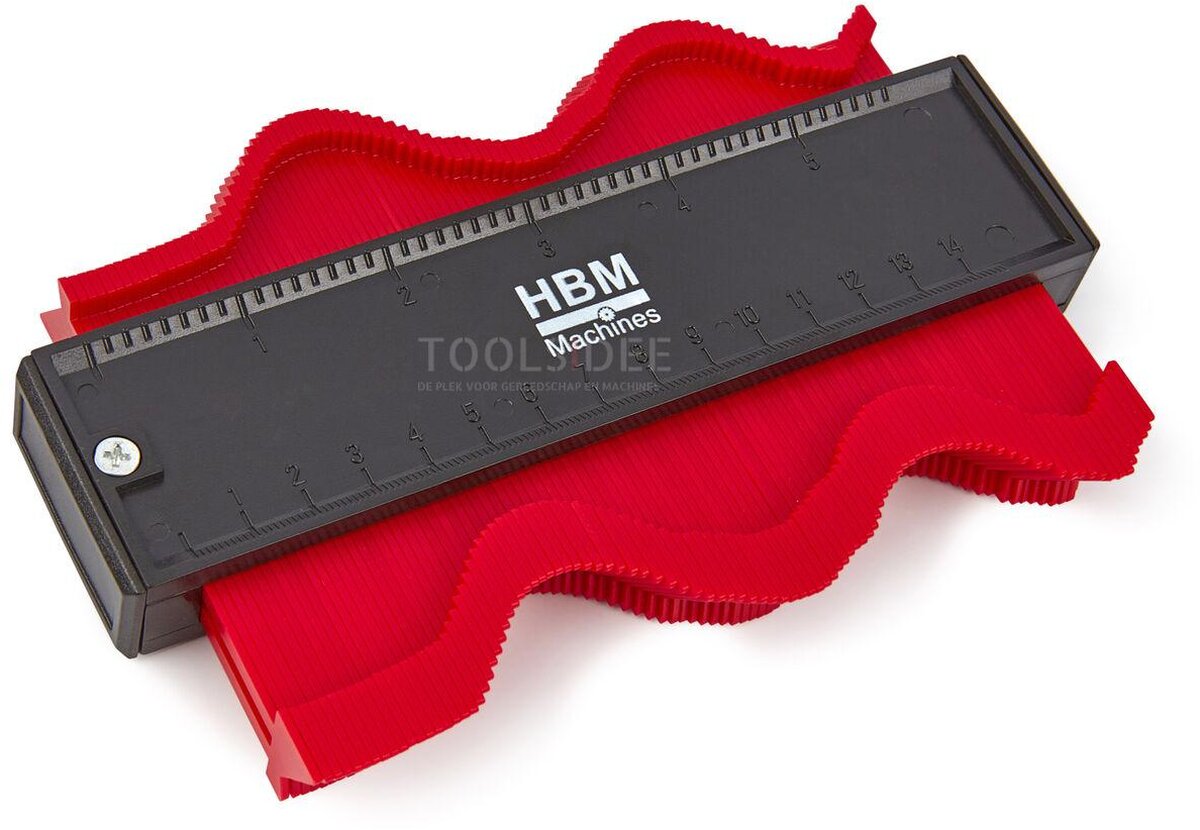 Professionelle, magnetische Profilschablone von HBM (285 x 100 x 20 mm)