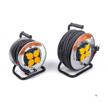 HBM Spatwaterdichte IP44 Stroomhaspel, Kabelhaspel 3 x 1,5 mm