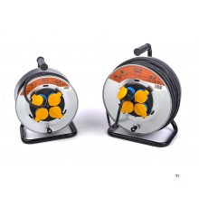 HBM Spatwaterdichte IP44 Stroomhaspel, Kabelhaspel 3 x 1,5 mm