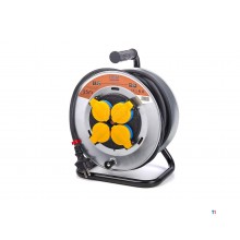 HBM Spatwaterdichte IP44 Stroomhaspel, Kabelhaspel 3 x 1,5 mm