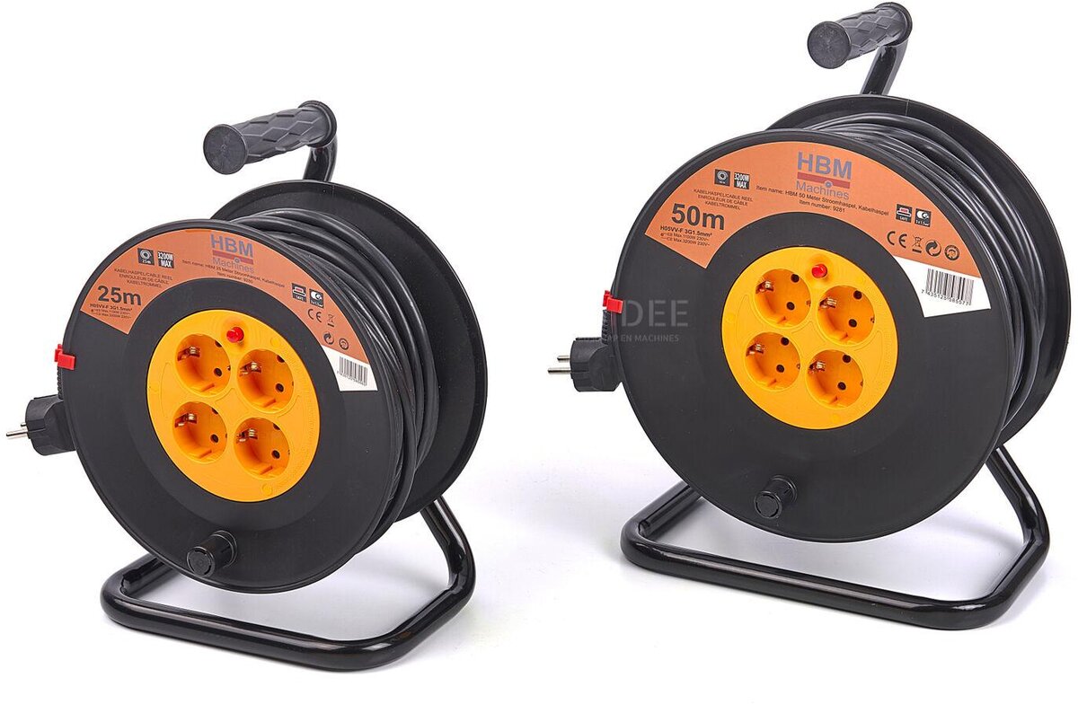 HBM Power reel, Cable reel 3 x 1.5 mm