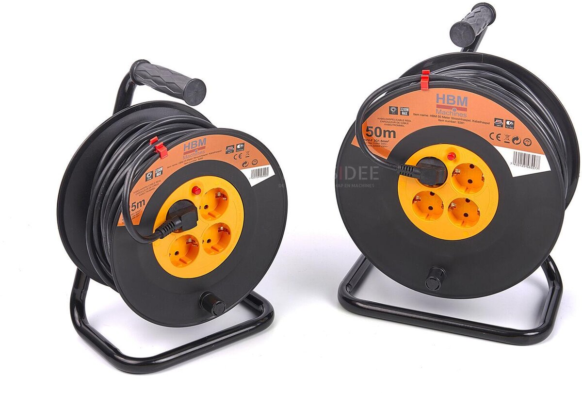 HBM Power reel, Cable reel 3 x 1.5 mm