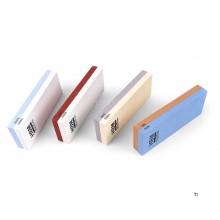 HBM Professional Double Sided Whetstone with Rubber Anti Slip Holder