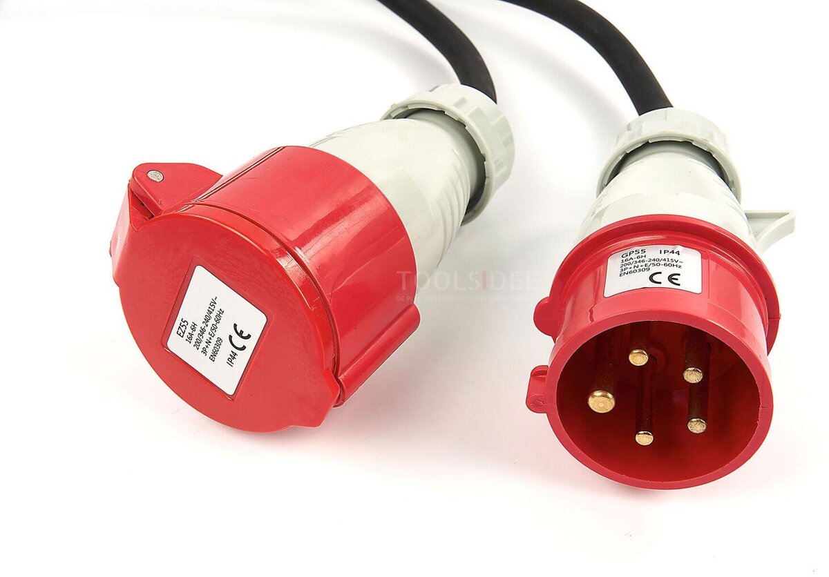 HBM 380 Volt 5Gx1.5 mm Professional Extension Cord