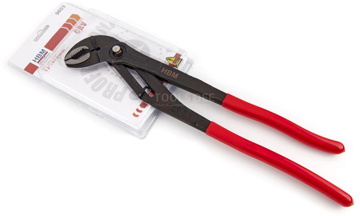 HBM profesjonell vannpumpetang med hurtigjustering