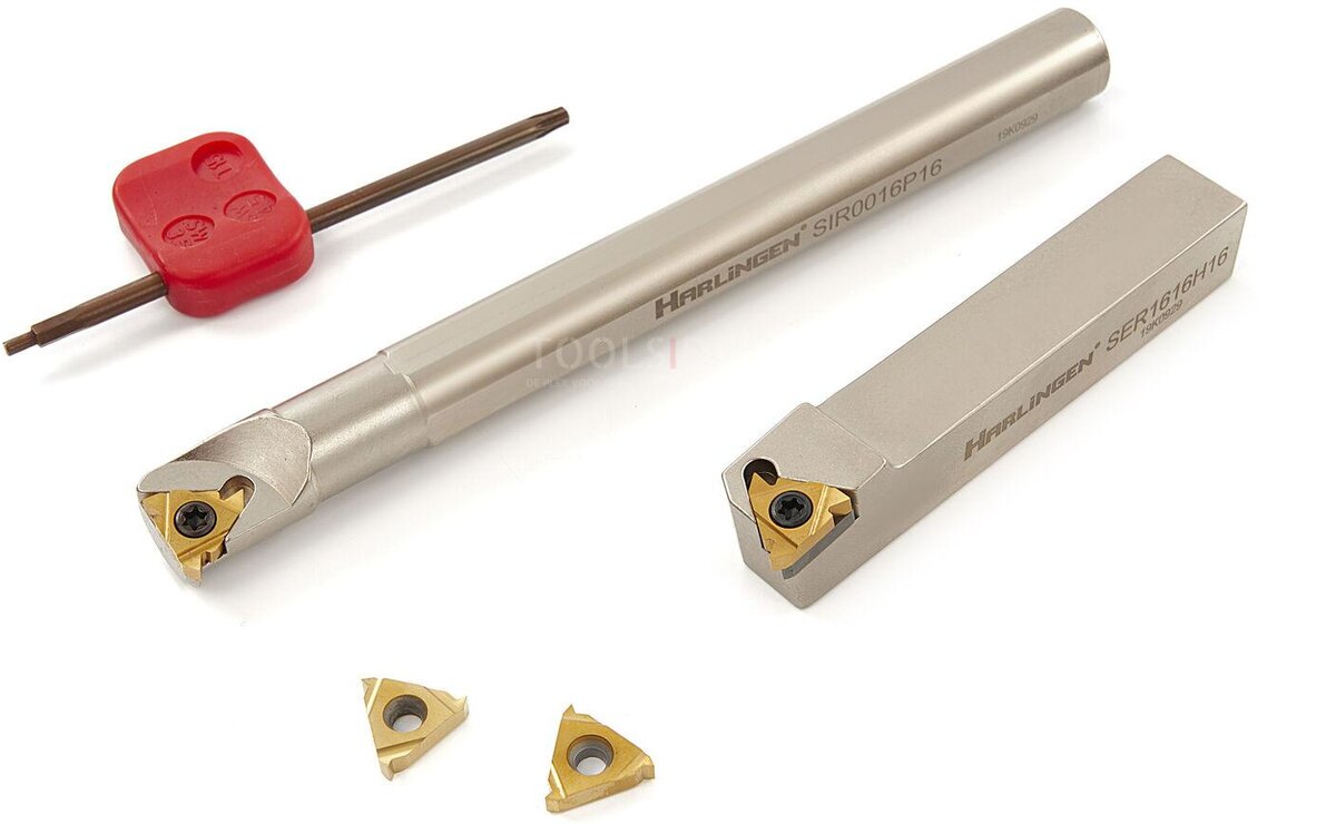 Harlingen professioneller Innen- und Außengewindeschneidsatz mit HM-Einsätzen