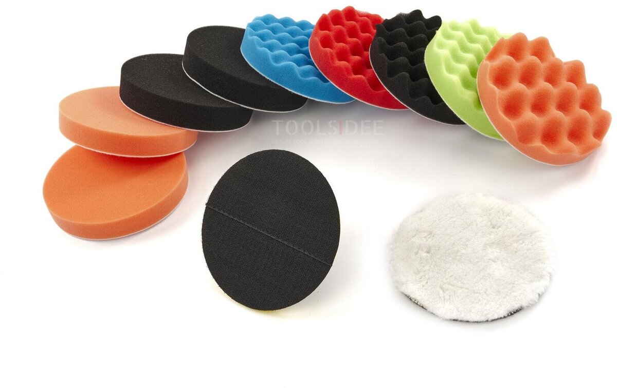 HBM poleringssett med 12 deler med M14 og 6 mm opptak HBM poleringssett med 12 deler med M14 og 6 mm opptak