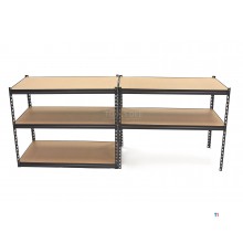 HBM 2 Piece Professional Extra Wide Shelving / Garage Rack 5 x 300 Kg