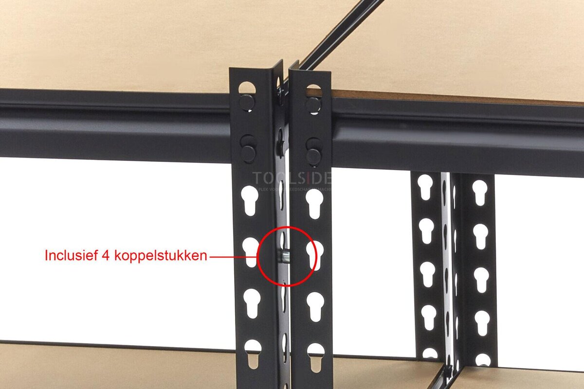 HBM 2 Piece Professional Extra Wide Shelving / Garage Rack 5 x 300 Kg