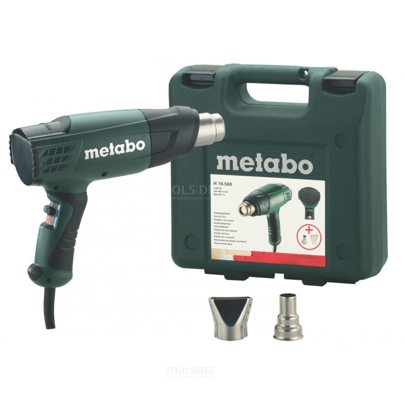 Metabo H 16-500 Heißluftgebläse inkl. Zubehör im Koffer - 1600W - 601650500