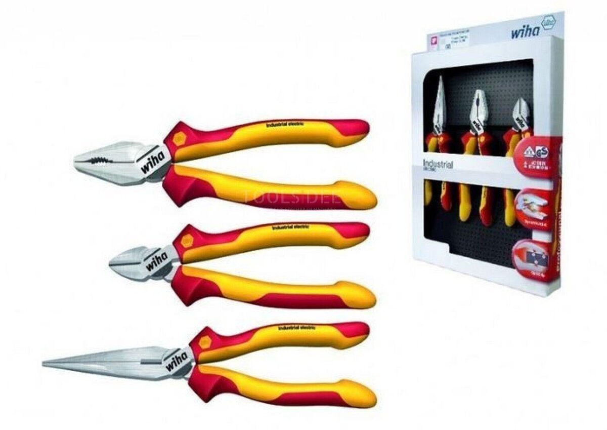WIHA 3-teiliger Industrie-VDE-Zangensatz Modell Z 99 0 09