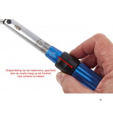 HBM 1/4 Professional Torque wrench 5 - 25 Nm.