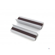 HBM Aluminium Fastgørelseskæber med gummi til ekstra greb Til brug i skruestik 