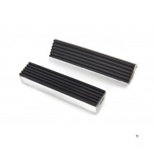 HBM Aluminium Fastgørelseskæber med gummi til ekstra greb Til brug i skruestik 