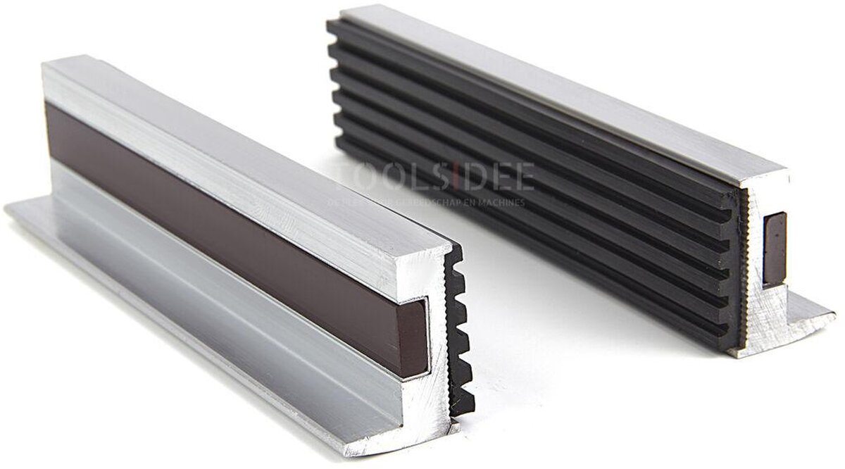 HBM Aluminium Fastgørelseskæber med gummi til ekstra greb Til brug i skruestik 