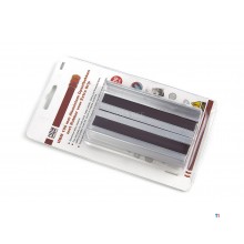 HBM Aluminium Fastgørelseskæber med gummi til ekstra greb Til brug i skruestik 