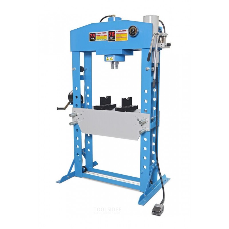 HBM 75 Ton Hydraulic and Pneumatic Frame Press / Workshop Press