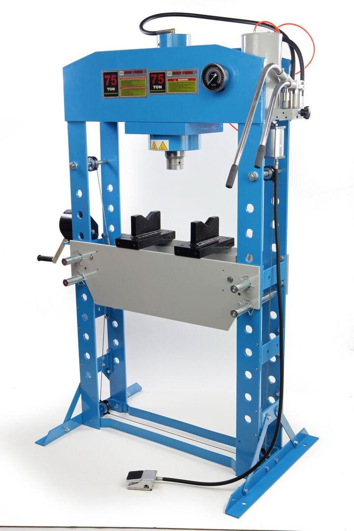 HBM 75 Ton Hydraulische en Pneumatische Raamwerkpers / Werkplaatspers