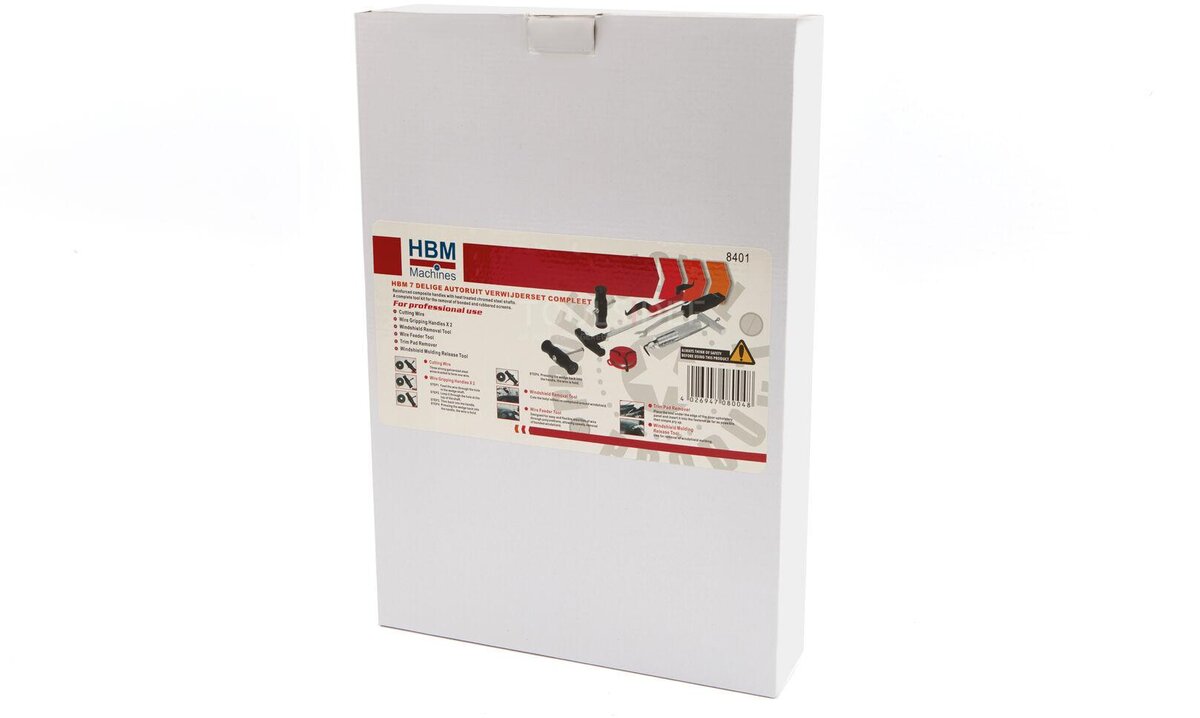 HBM 7-teiliges Autoscheiben-Demontageset komplett