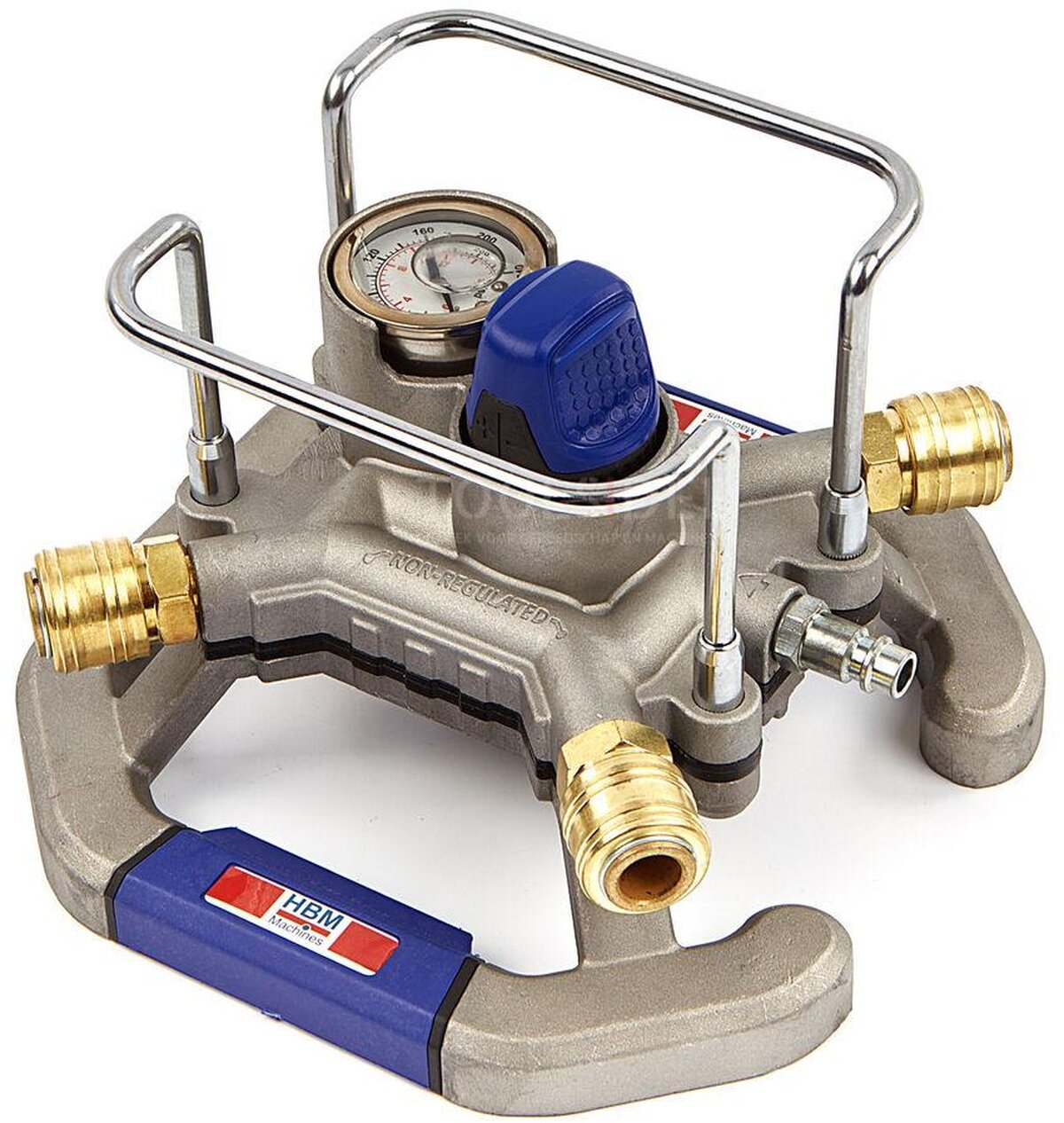 HBM 4-veis luftdistributør med EURO hurtigkoblinger