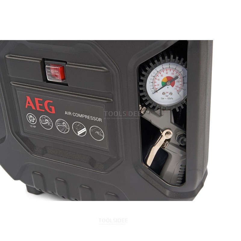 AEG Pit Stop 1100 Watt Oliefri kompressorsæt