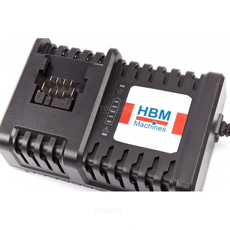 HBM BATTERILADER TBV 1/2 elektrisk nøgle 18Volt 2.0AH - 250NM