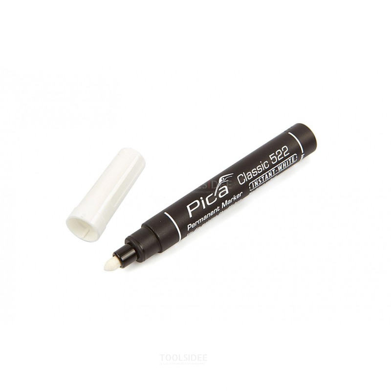 Pica 522/52 Perm Marker 1-4 mm pointe ronde Blanc