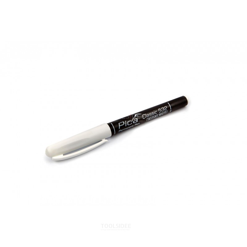 Pica 532/52 Penna permanente 1-2mm rotonda bianca