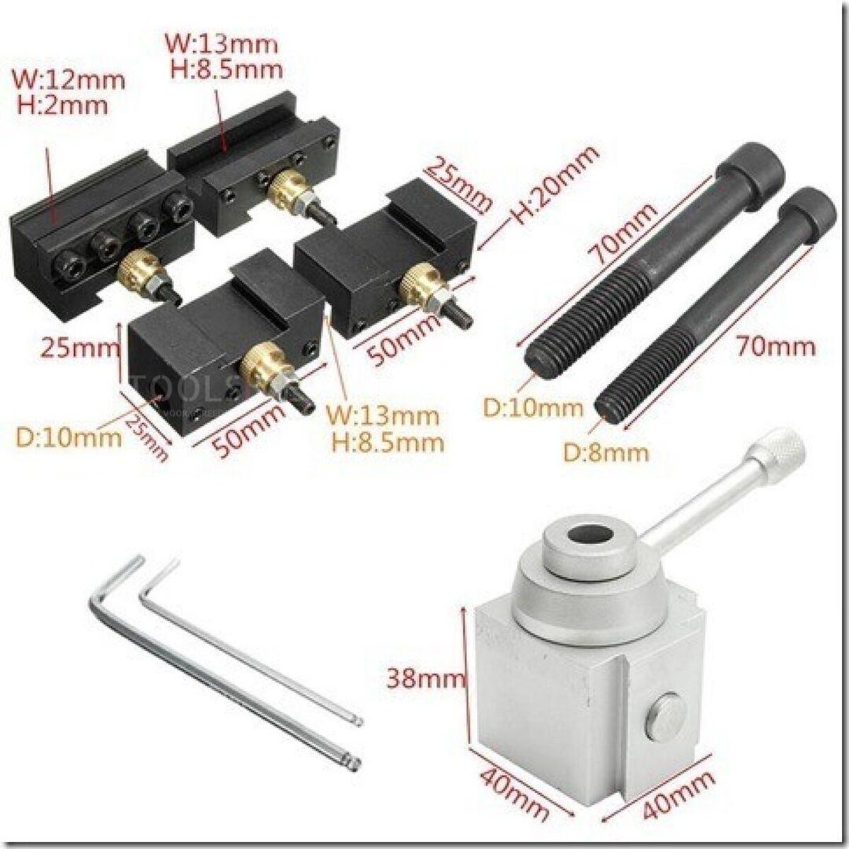 HBM Universal Quick Change Holder komplett