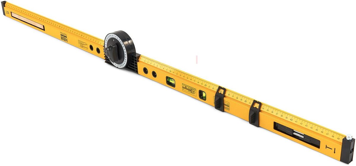 HBM 2 x 500 mm universal vattenpass, blockkrok, gungkrok, cirkeldragare. 