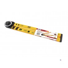 HBM 2 x 500 mm universal vattenpass, blockkrok, gungkrok, cirkeldragare. 