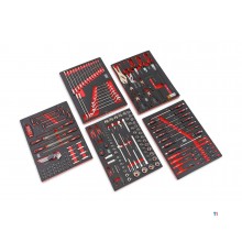 HBM 196 Delige Premium Gevulde gereedschapswagen - ROOD