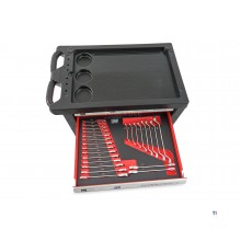 HBM 196 Delige Premium Gevulde gereedschapswagen - ROOD