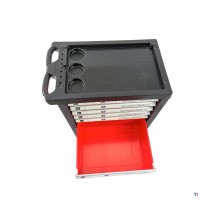 HBM 196 Delige Premium Gevulde gereedschapswagen - ROOD