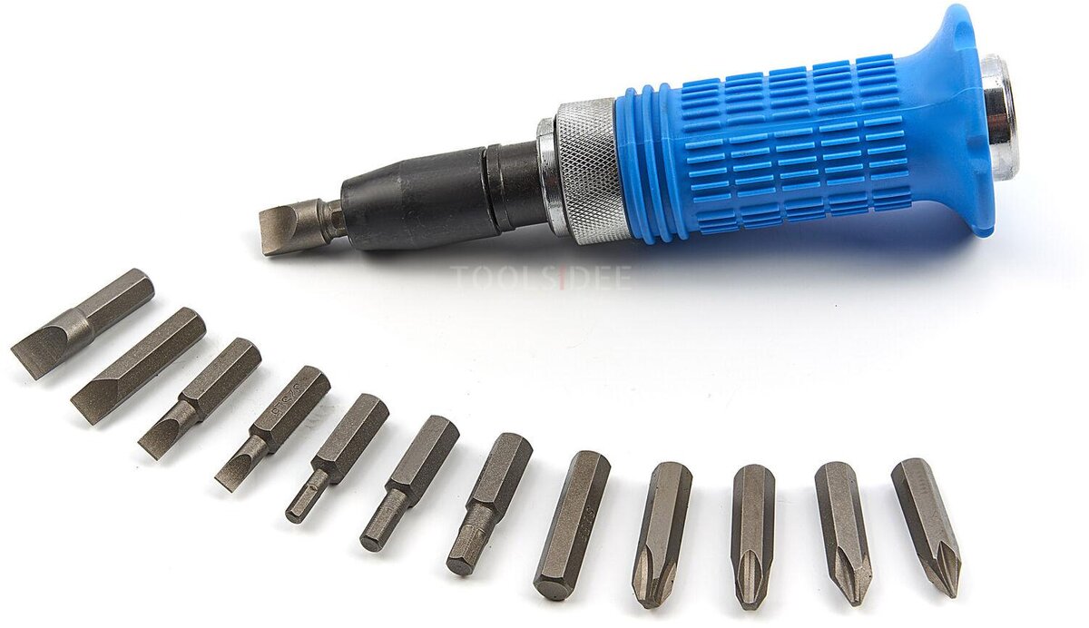 HBM 14 Piece Impact Screwdriver Set with Soft Grip Anti-Slip Handle