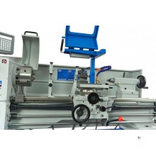 Tornio industriale in metallo HBM 360 x 1000 DRO completo di foro grande