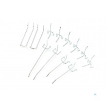 Set de cârlig HBM 12 bucăți pentru perete de scule