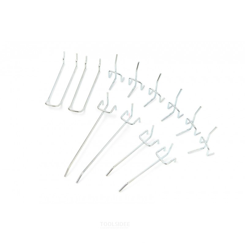 HBM 12-piece hook set for tool wall