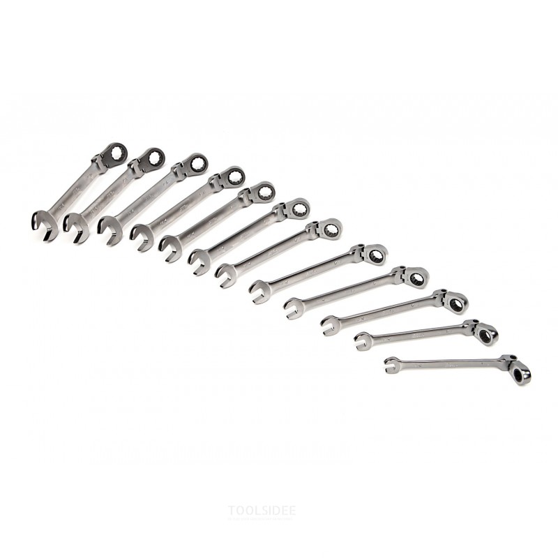 AOK professional ring ratchet wrenches with tilting head