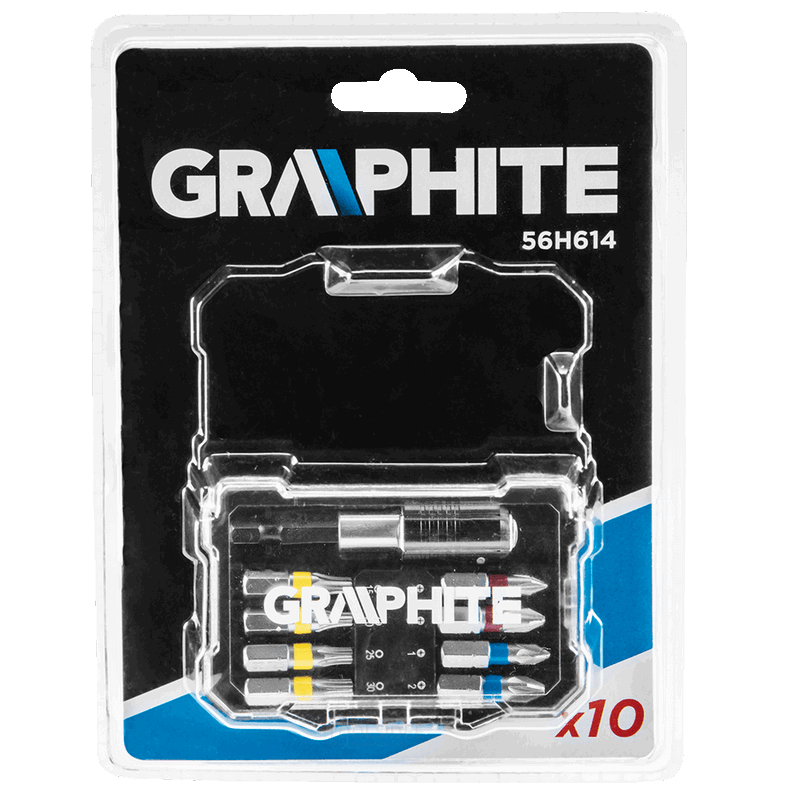 GRAPHITE bitset 10 piece genuine s2 steel, compact-strong click box