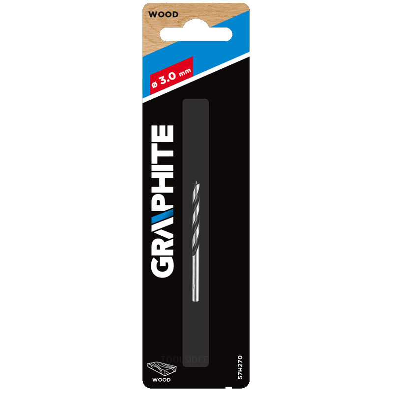 GRAPHITE wood drill 3x60mm drill length 30mm