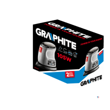 GRAPHITE mouse sander 105w hook and loop system