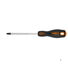 NEO screwdriver ph2x100mm magnetic, crmo steel, pro grip, tuv m + t
